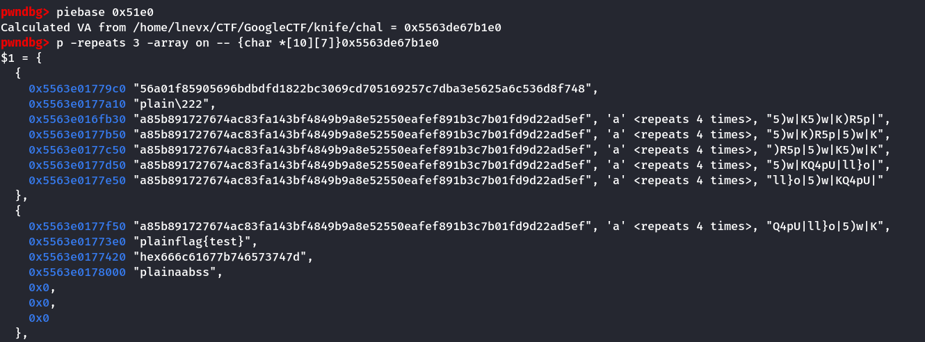 Cache state after exploitation